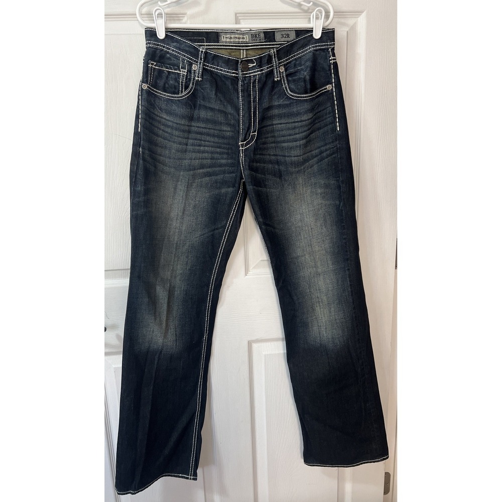 Buckle BKE Men's Tyler Straight Thick Stitch Jeans Size 32R x 32